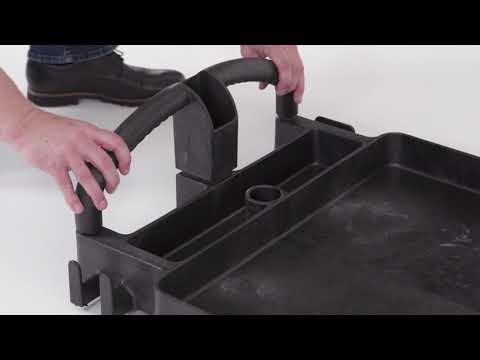 Product video for Service Utility Cart with 4" Swivel Casters, 200 lb. Capacity, Black