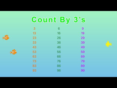Count by 3's Song | Skip Counting by 3 YouTube | Golden Kids Learning