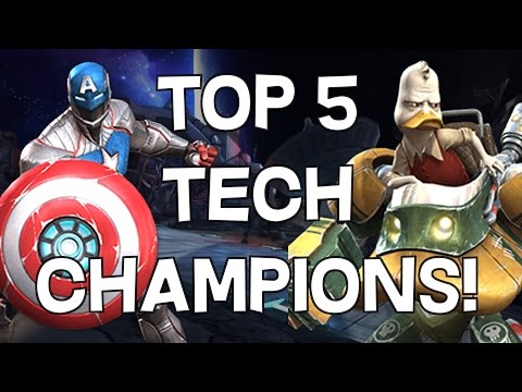 Top 5 Tech Champions! - Patch 12.0.1 - Marvel Contest Of Champions