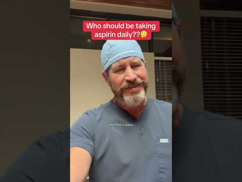 Who should be taking aspirin daily?? #doctor #surgeon #hearthealth #heartdisease #fypツ