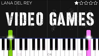 Lana Del Rey - Video Games | EASY Piano Tutorial