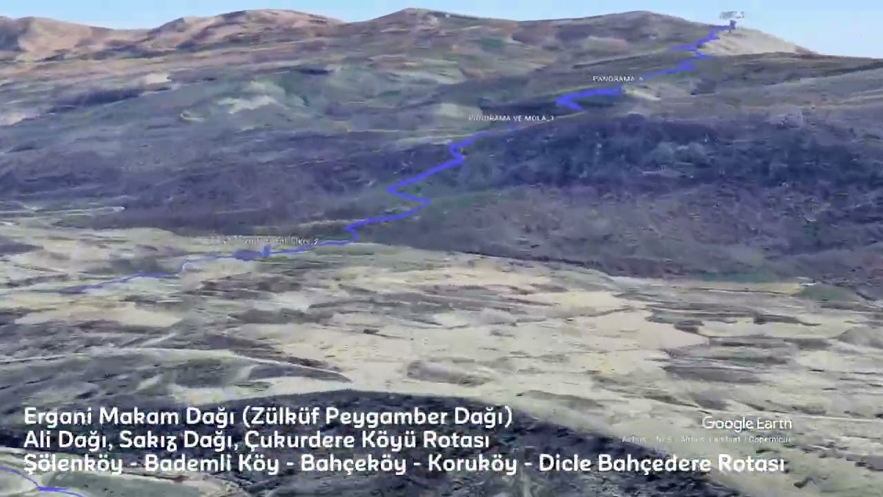 Diyarbakır Kral Yolu - Ergani Rotaları 3D