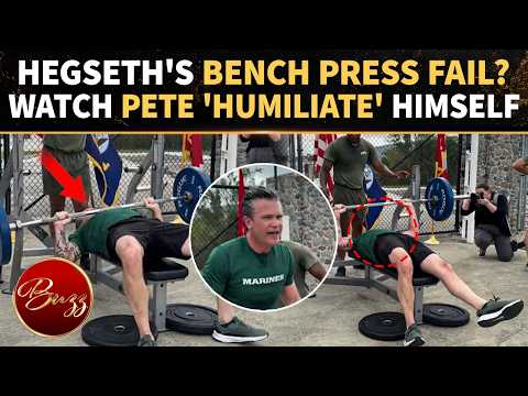 Pete Hegseth Left RED-FACED After ‘FAILED’ Bench Press Attempt In Front Of Soldiers | WATCH