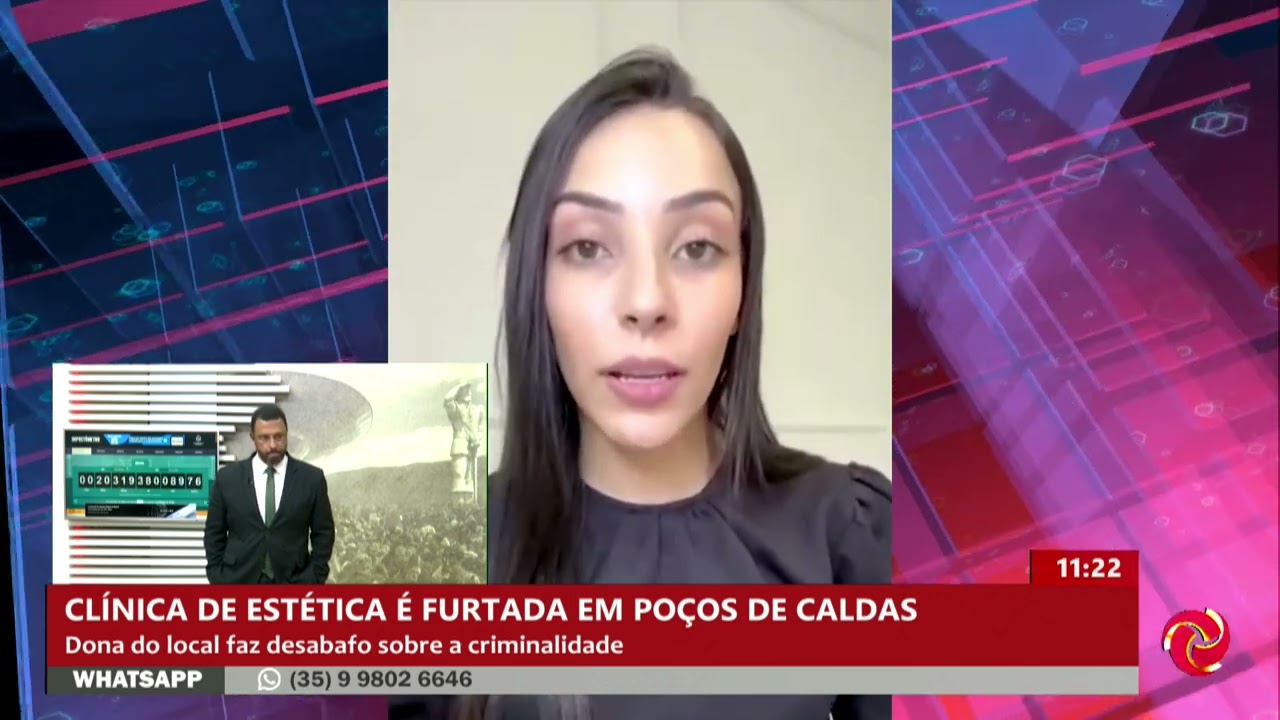 Clínica de estética é arrombada e furtada em Poços de Caldas