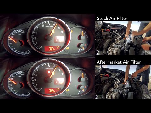 2015 Subaru BRZ Stock FA20 Dyno Comparing Aftermarket K&N Drop In Air Filter