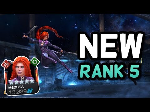 5 Star Medusa 5/65 | Champ Rank Up and Gameplay | Marvel Contest of Champions