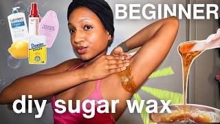 DIY Sugar Wax Tutorial For Beginners | how to do your own hair removal at home (on a budget💰)