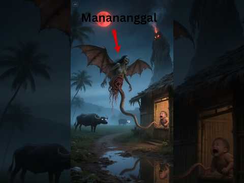 Manananggal in barrio in Philippines 🇵🇭👫👻 #surreal #aswang #shorts #scary