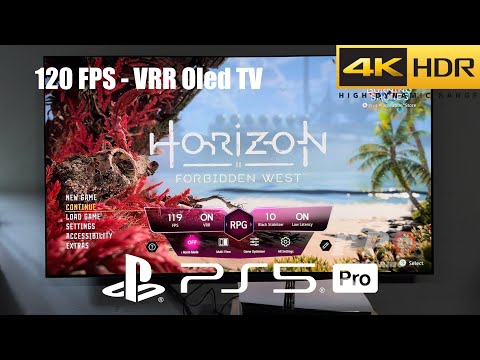 Horizon Forbidden West PS5 Pro Gameplay With LG Oled TV 4K (Perfomance Pro 120 FPS)