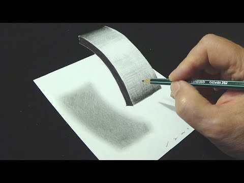 Very Easy Drawing Floating Letter I - How to Draw 3D Letter I - By Vamos