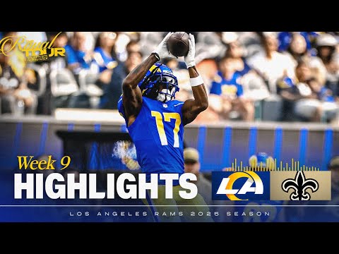 HIGHLIGHTS: Rams' Top Plays vs. Saints - Matthew Stafford's 4-TDs, Kyren Williams' 114-Yards & More