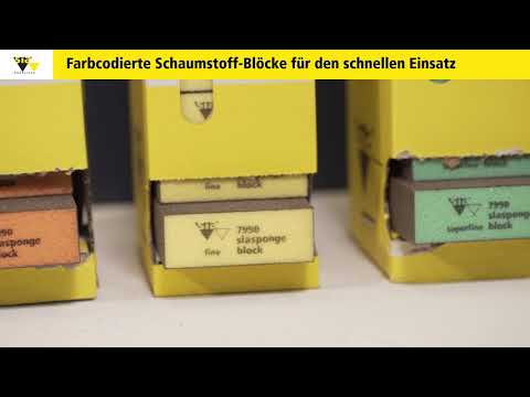 sia-Produkt - siasponge Schleifblock - Farbcodierte Schaumstoff-Schleifmittel