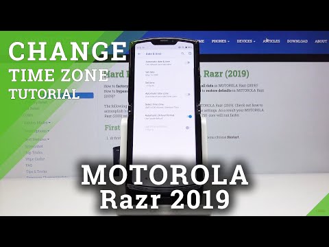 How to Change Date & Time in MOTOROLA Razr (2019) – Time Settings