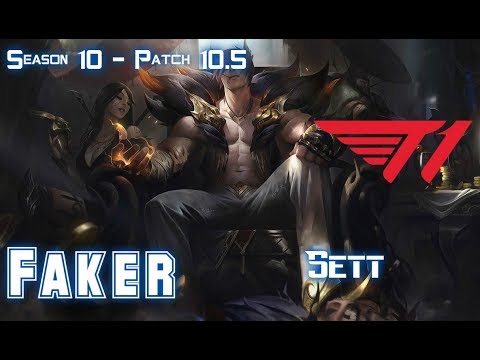 T1 Faker SETT vs CASSIOPEIA Mid - Patch 10.5 KR Ranked