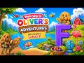 F Is For Fish Frog Fox Learn Letter F With Oliver