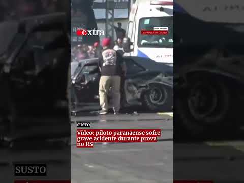 Vídeo: piloto paranaense sofre grave acidente durante prova no RS