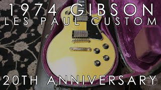 Video thumbnail for 1974 Gibson Les Paul Custom 20th Anniversary and Marshall JCM800/1960B Half Stack by Emerald City Guitars