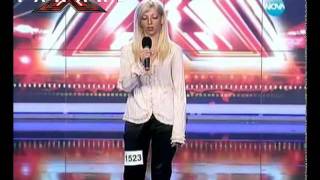 X Factor Bulgaria - Mari - Girl falls off stage singing 