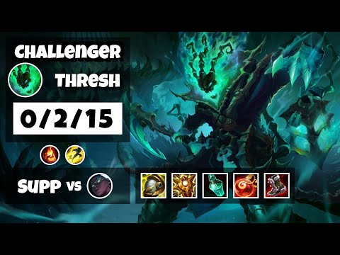 Thresh Support 11.8 Challenger Gameplay Replay - S11 (0/2/15) - NA