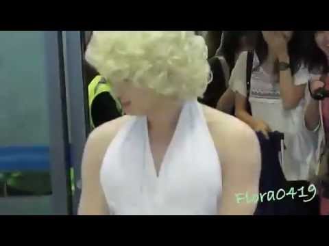 [fancam] 120430 Super Junior at Incheon Airport (starring Marilyn Monhyuk)