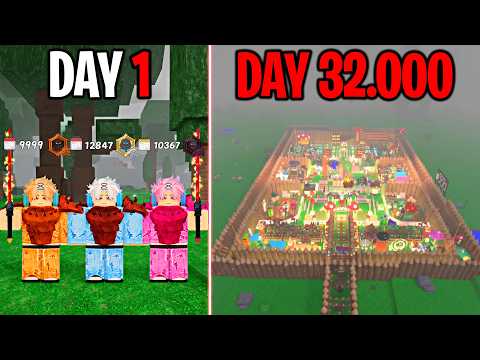 32000 Days to Build a Best Base in 99 Nights in The Forest