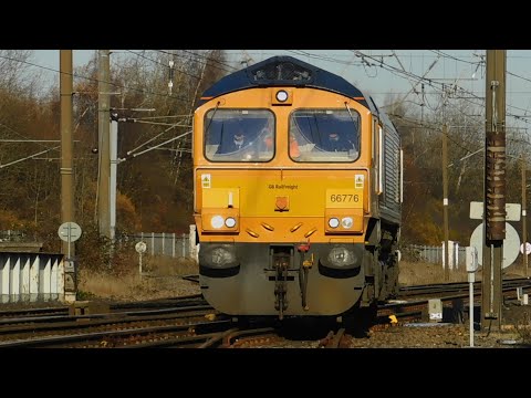 66776 at Darlington - 0L32 Tyne S.S. to Doncaster Roberts Road Shed