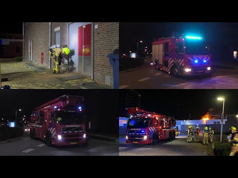 Grote Brand in Winkelcentrum Crimpenhof in Krimpen aan den IJssel - Hulpdiensten met spoed onderweg!