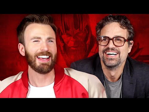 Chris Evans and Mark Ruffalo Try To Survive Thanos' Snap