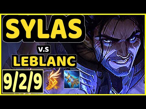 T1 FAKER (SYLAS) vs LEBLANC - 9/2/9 KDA MID CHALLENGER GAMEPLAY - KR