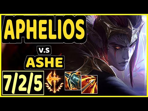 APHELIOS vs ASHE - 7/2/5 KDA BOTTOM ADC GAMEPLAY - KR Ranked GRANDMASTER