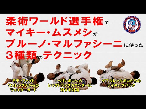 ワールド柔術でマイキームスメシが使用したテクニック３種類