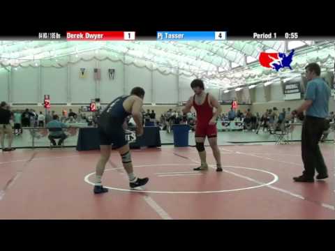 University Nat`ls FS  84 KG / 185 lbs: Derek Dwyer vs. Pj Tasser