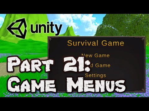 Main Menu and In-Game Menu Video Lecture - Unity Complete Game Development