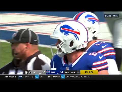 Trevon Moehrig hit on Josh Allen