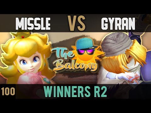 Melee @ the Balcony 100 - Winners R2 ft. Missle (Peach) VS Gyran (Sheik)