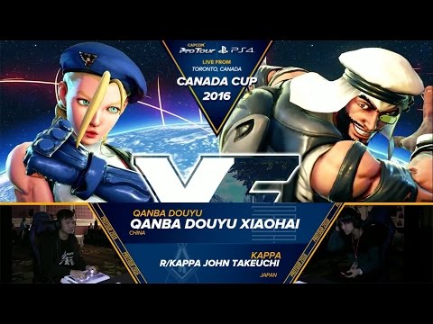 SFV: Qanba Douyu Xiaohai vs r/Kappa John Takeuchi - Canada Cup 2016 Top 8 - CPT 2016