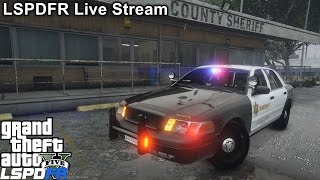 GTA 5 LSPDFR Police Mod 151 | Live Stream | Los Angeles County Sheriff Department | Rainy Day