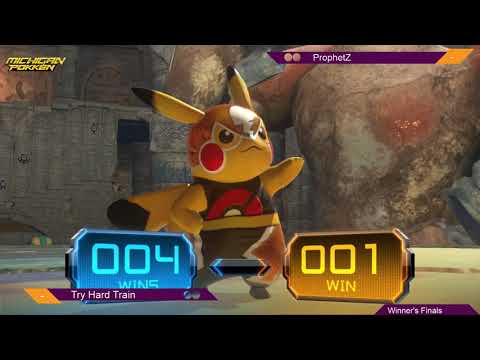 Pokken at Crepes and Controllers - TryHardTrain (Pikachu Libre) Vs. ProphetZ (Garchomp) WF