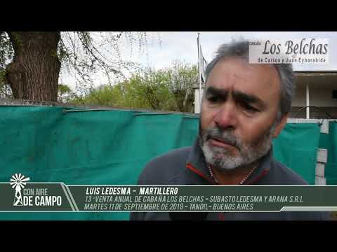 Luis Ledesma -  Cabaña Los Belchas - Martes 11 de Septiembre de 2018 - Tandil