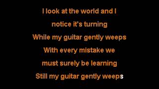While My Guitar Gently Weeps  Regina Spektor Karaoke