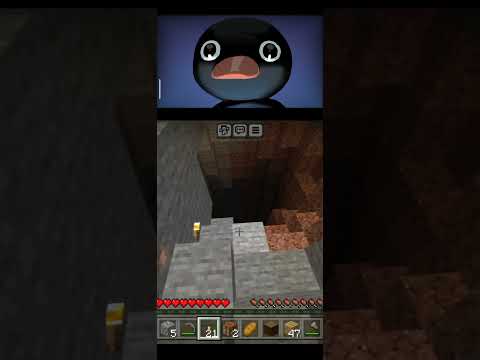 NootNoot Reacts to Scary Cave in Minecraft Shorts