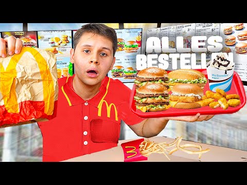 Ich ESSE ALLE MCDONALDS PRODUKTE in 24 STUNDEN🍔😰(ES GIBT SO VIELE!!😨)