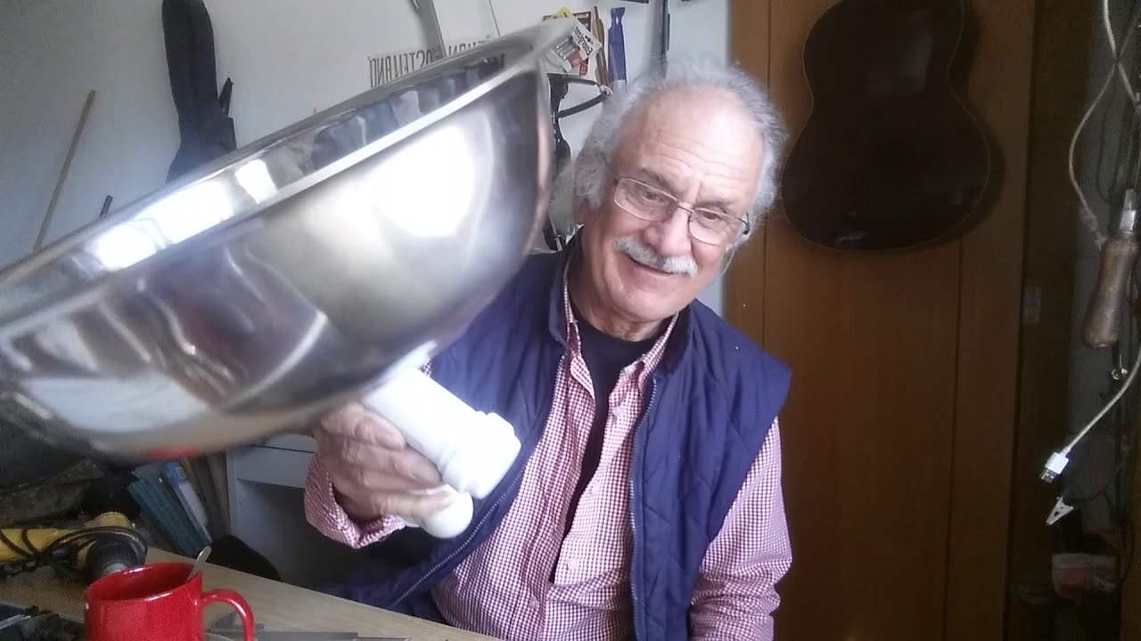 HAGO UN LAVABO O LAVAMANOS, DE UN CUENCO INOXIDABLE CON SONIDO A CUENCO TIBETANO...