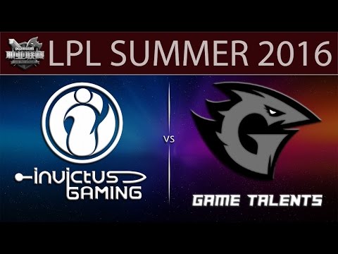 [LoL Highlights] iG vs GT Game 2 | LPL Summer 2016 (05.06.2016) - Invictus Gaming vs Game Talents