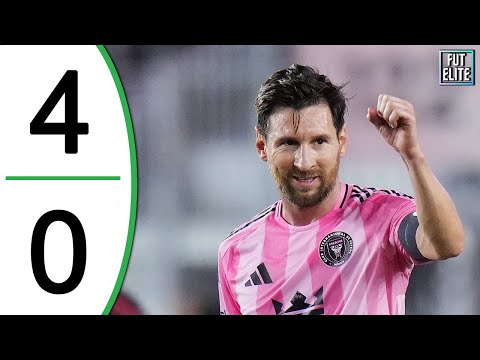Lionel Messi 2 Goal - Inter Miami vs Atlanta 4-0 Extended Highlights & Goals 2025