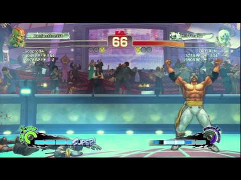 Ludopro84 (Dhalsim) Vs DezaRete (El Fuerte) SSF4 AE Ranked Matches - PSN