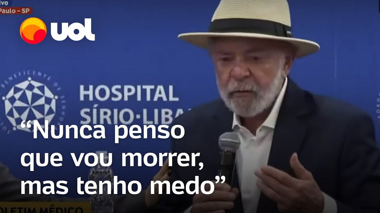 Lula fala sobre a morte após receber alta por procedimento na cabeça: 'Nunca penso, mas tenho medo'