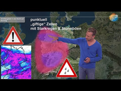 Severe weather warning! Thunderstorms, heavy rain, gusty winds! Low pressure system until Monday....