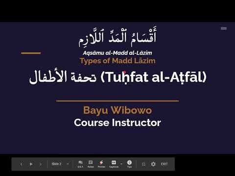 Tuhfat al-Atfal [English] - Session 10 - Types of Madd Lazim