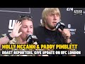 Paddy Pimblett, Molly McMann Roast Reporters, Give Update On UFC London Fights | MMA Fighting